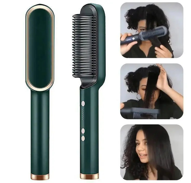 Professional Hair Straightening Brush and Comb